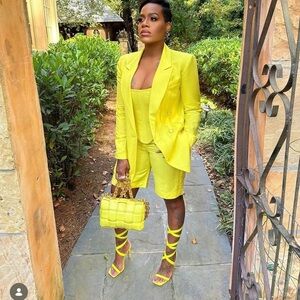 LBV Neon Yellow Corset Top BNWT